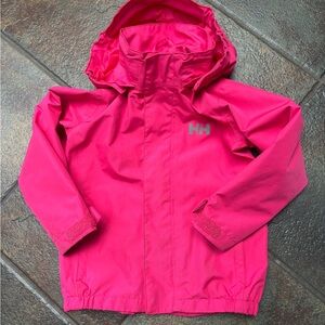 Helly Hansen Kids Bright Pink Raincoat
